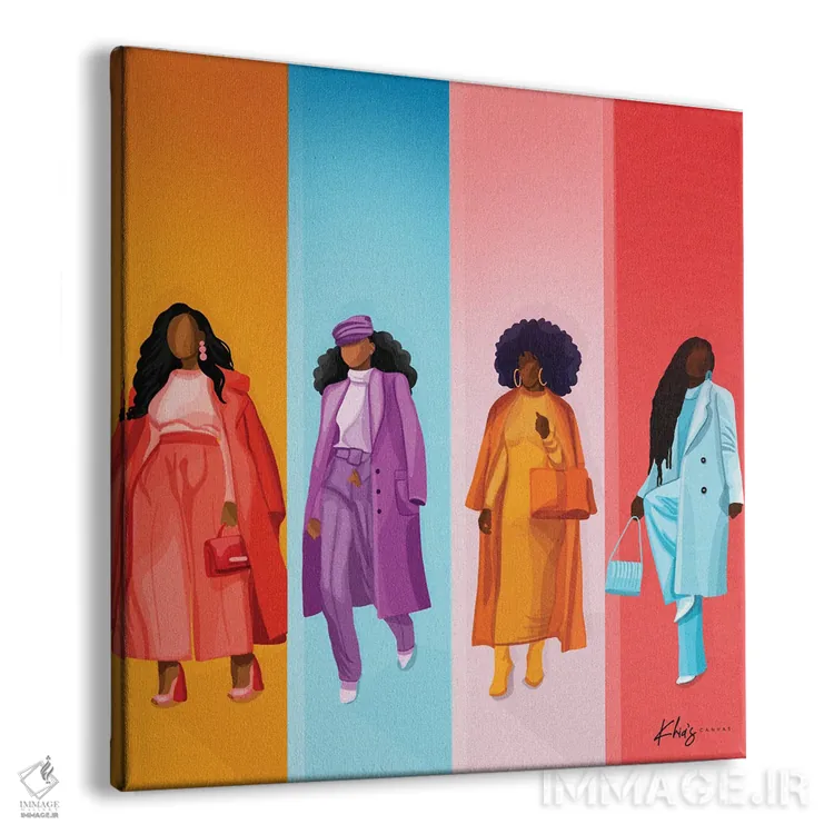 تابلو دکوراتیو رنگ شاخص اثر خیا ای - نمای پرسپکتیو محصول