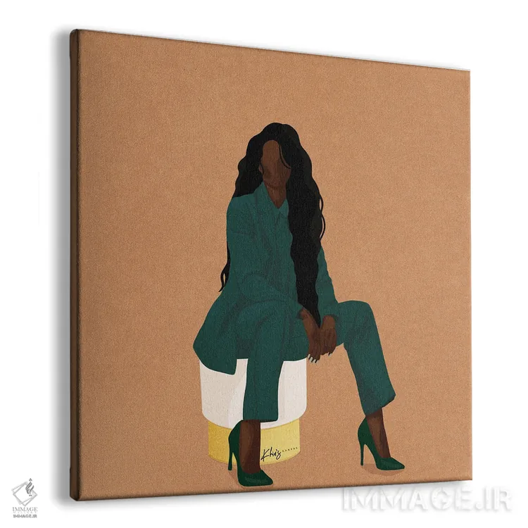 تابلو دکوراتیو رئیس شیک پوش اثر خیا ای - نمای پرسپکتیو محصول