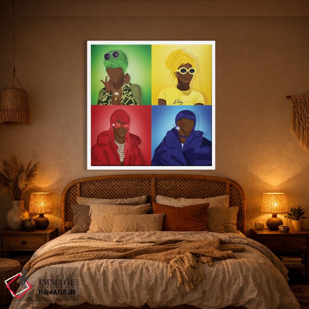 تابلو دکوراتیو دلباخته تو اثر خیا ای - D1W