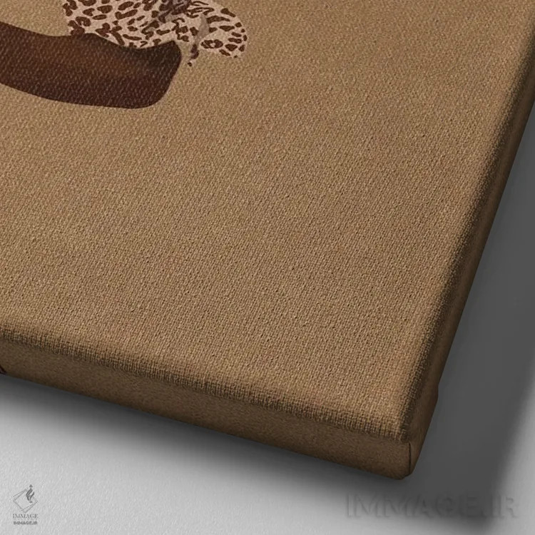 تابلو دکوراتیو مدگرا اثر خیا ای - نمای نزدیک بافت بوم