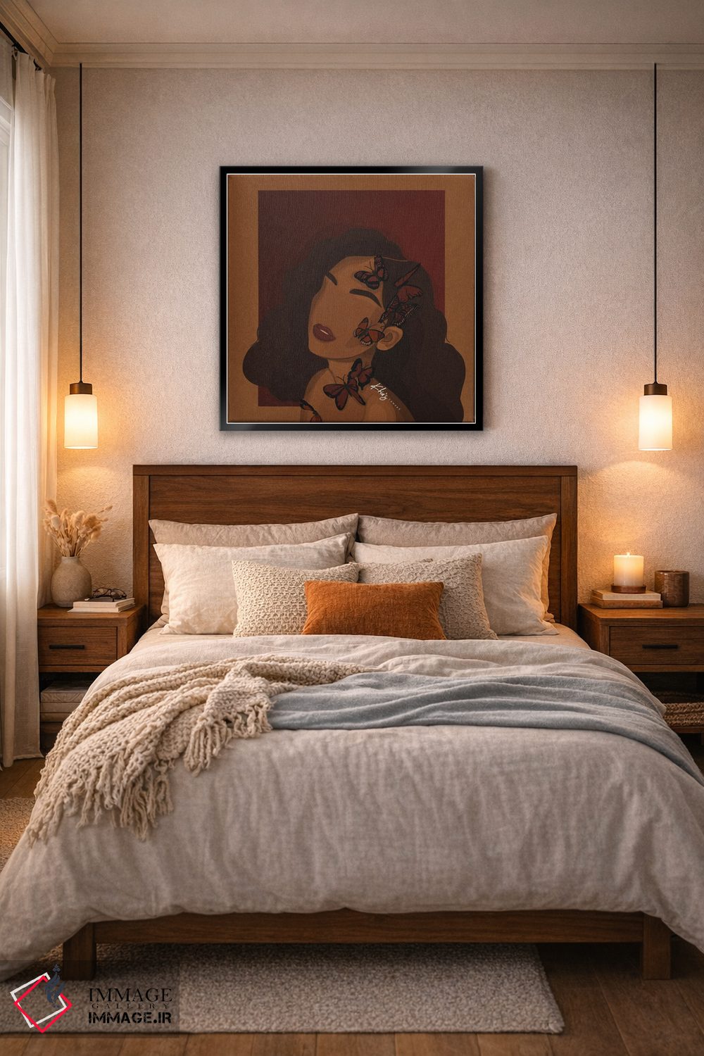 تابلو دکوراتیو پرواز کن اثر خیا ای - D6B