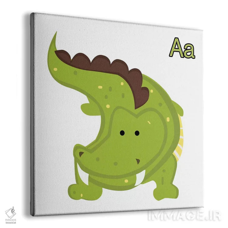 تابلو دکوراتیو A برای تمساح اثر فایو بای فایو کالکتیو - نمای پرسپکتیو محصول