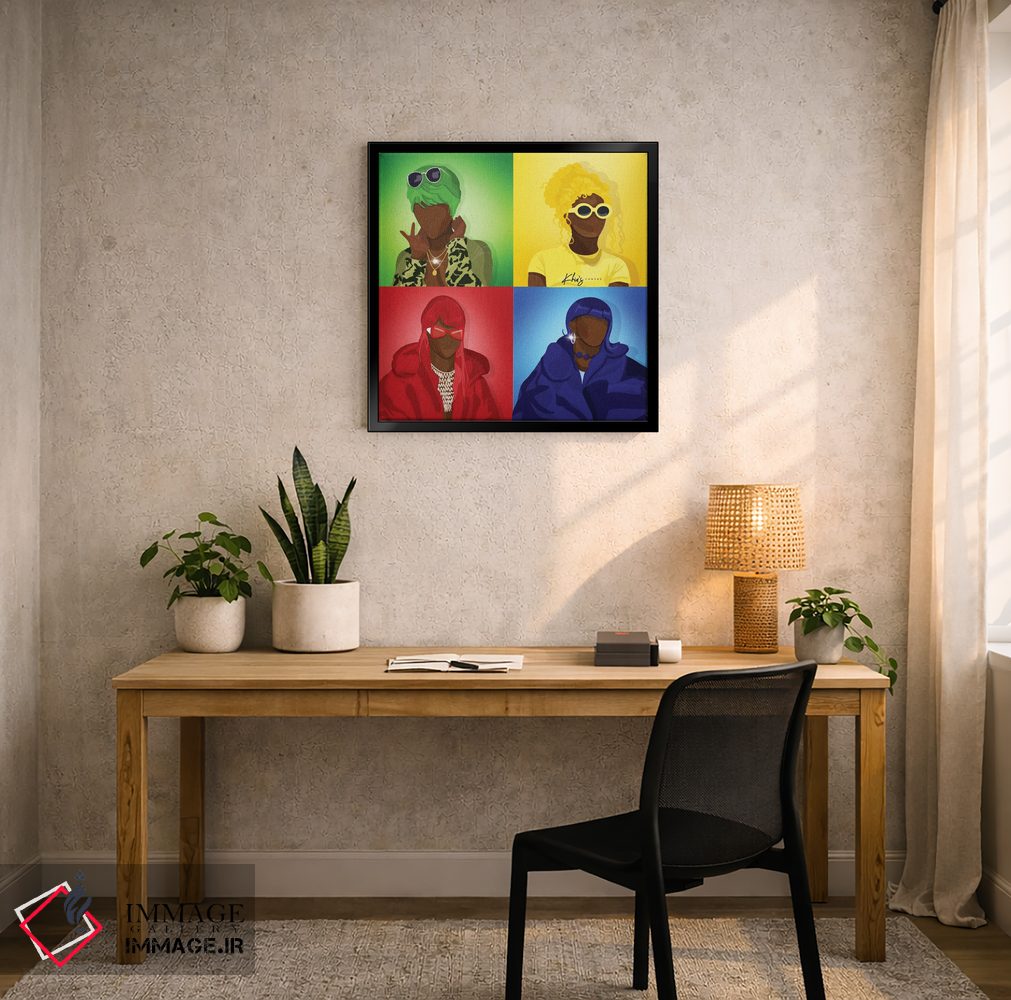 تابلو دکوراتیو دلباخته تو اثر خیا ای - D5B