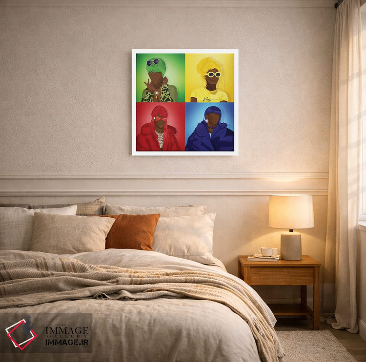 تابلو دکوراتیو دلباخته تو اثر خیا ای - D4W