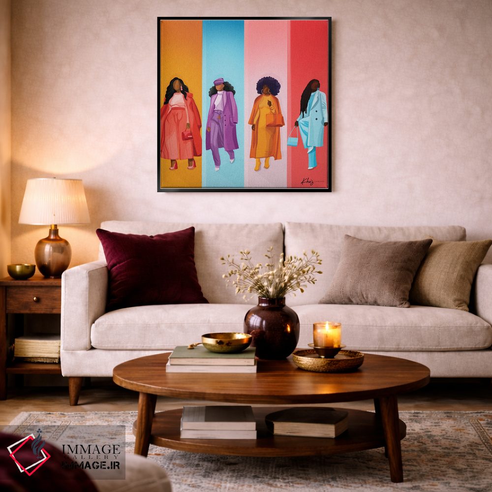 تابلو دکوراتیو رنگ شاخص اثر خیا ای - D2B