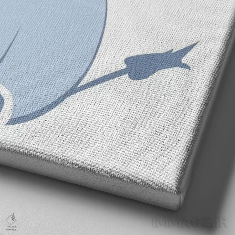 تابلو دکوراتیو E برای فیل اثر فایو بای فایو کالکتیو - نمای نزدیک بافت بوم