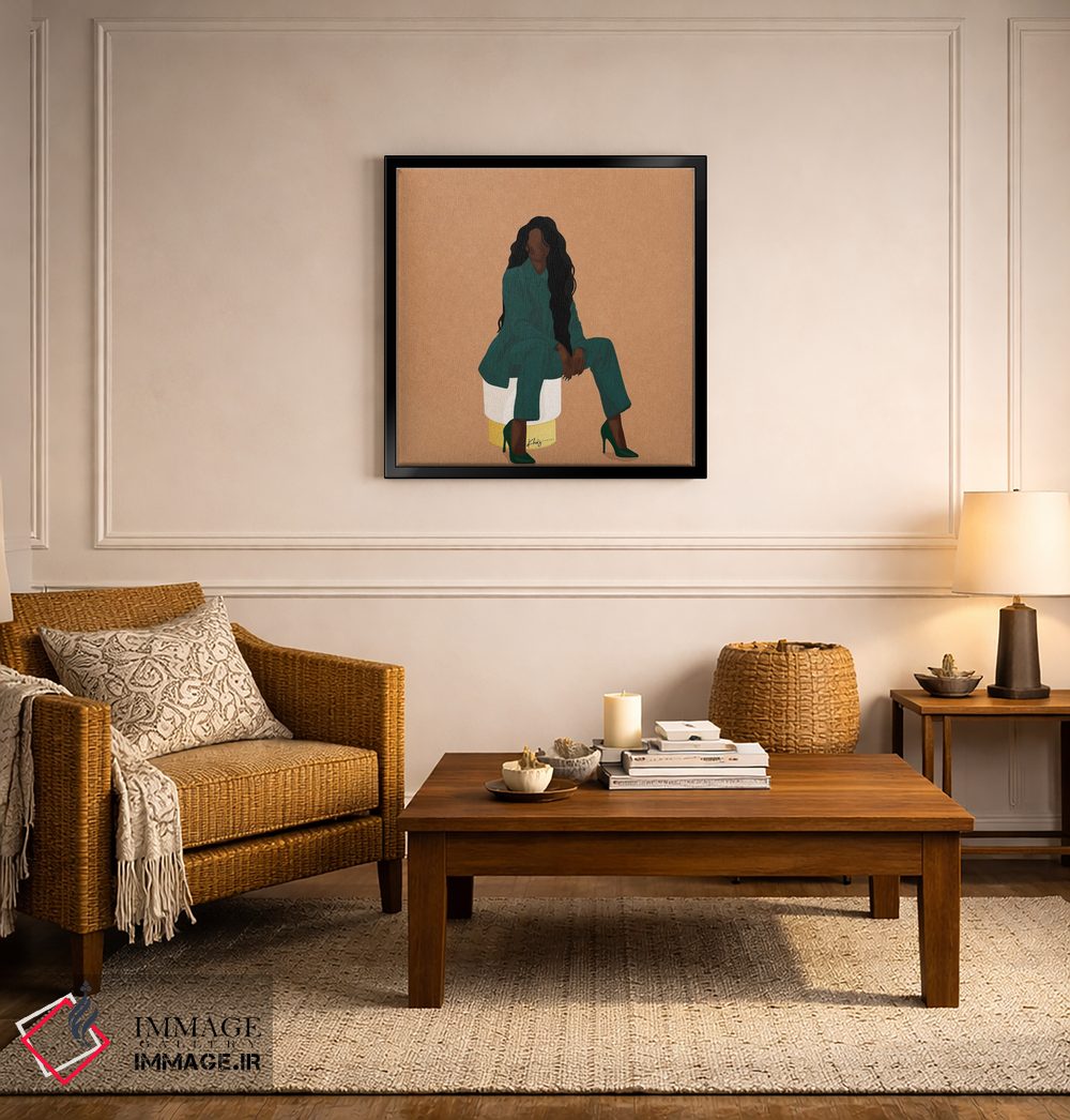 تابلو دکوراتیو رئیس شیک پوش اثر خیا ای - D4B