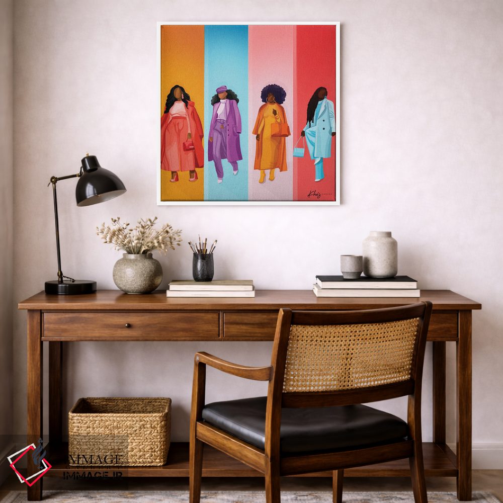 تابلو دکوراتیو رنگ شاخص اثر خیا ای - D4W