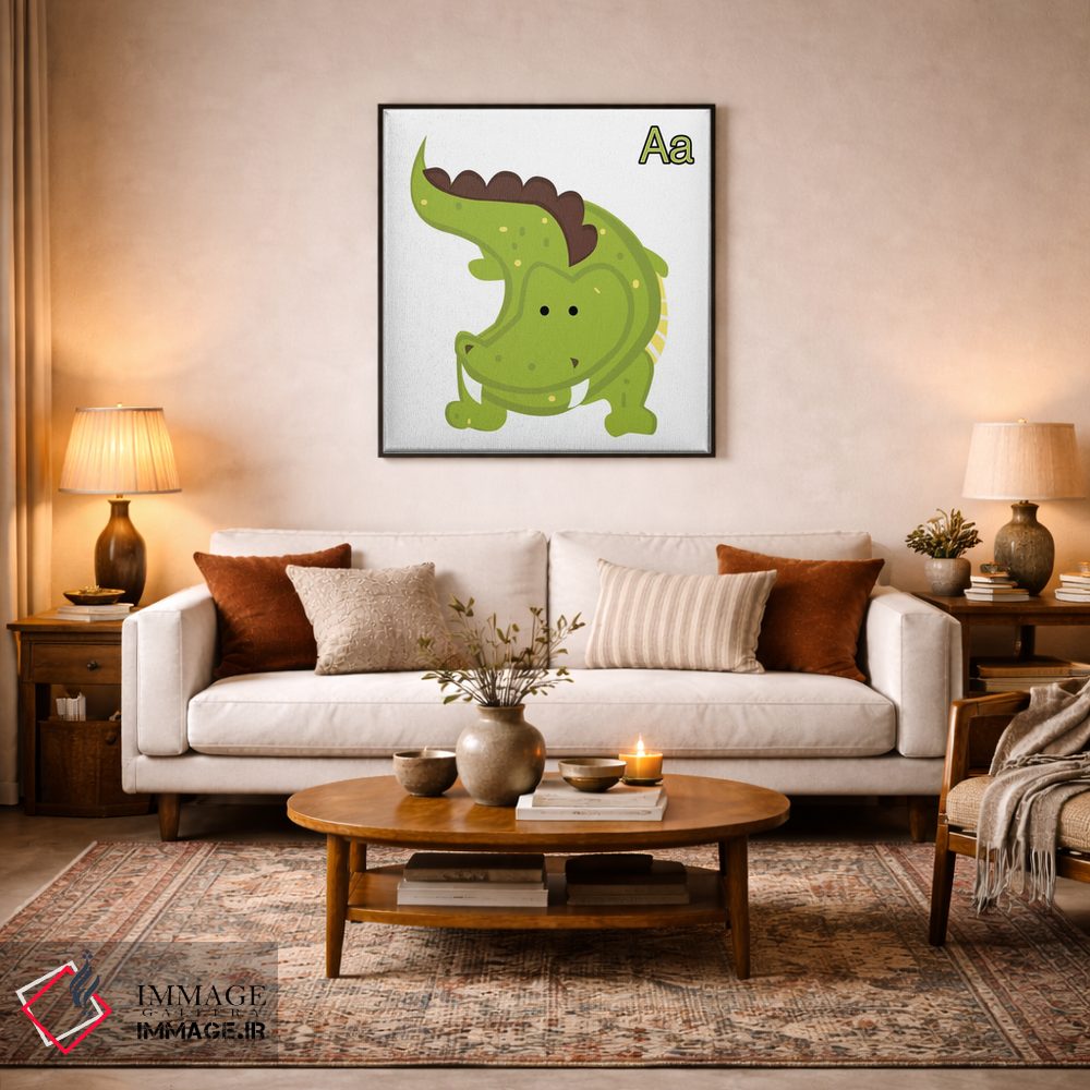 تابلو دکوراتیو A برای تمساح اثر فایو بای فایو کالکتیو - D4B