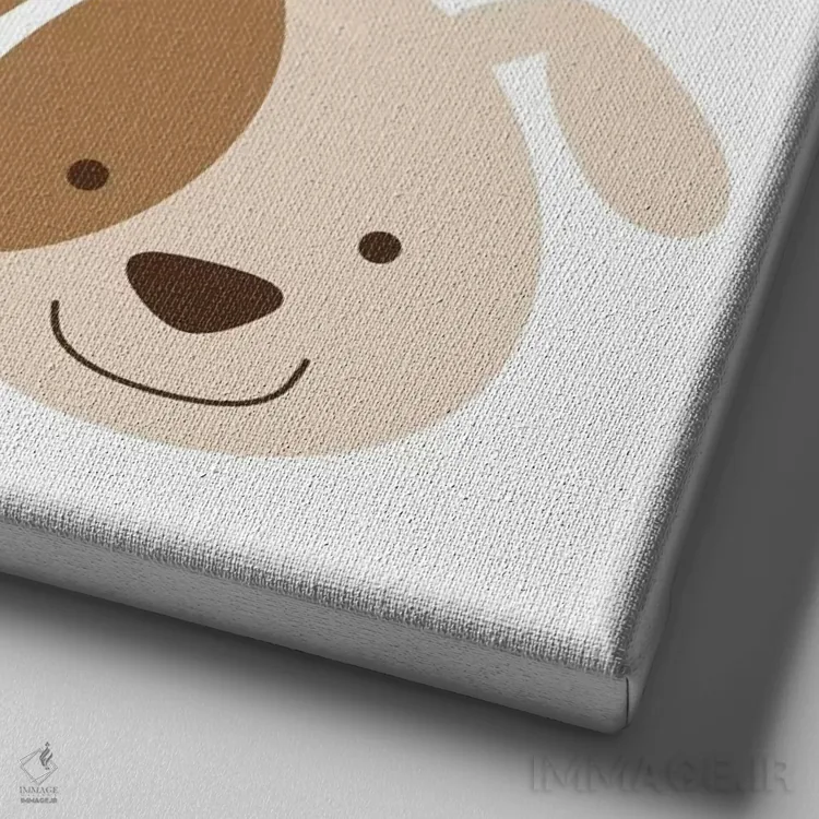 تابلو دکوراتیو مزرعه حیوانات ۲ اثر فایو بای فایو کالکتیو - نمای نزدیک بافت بوم