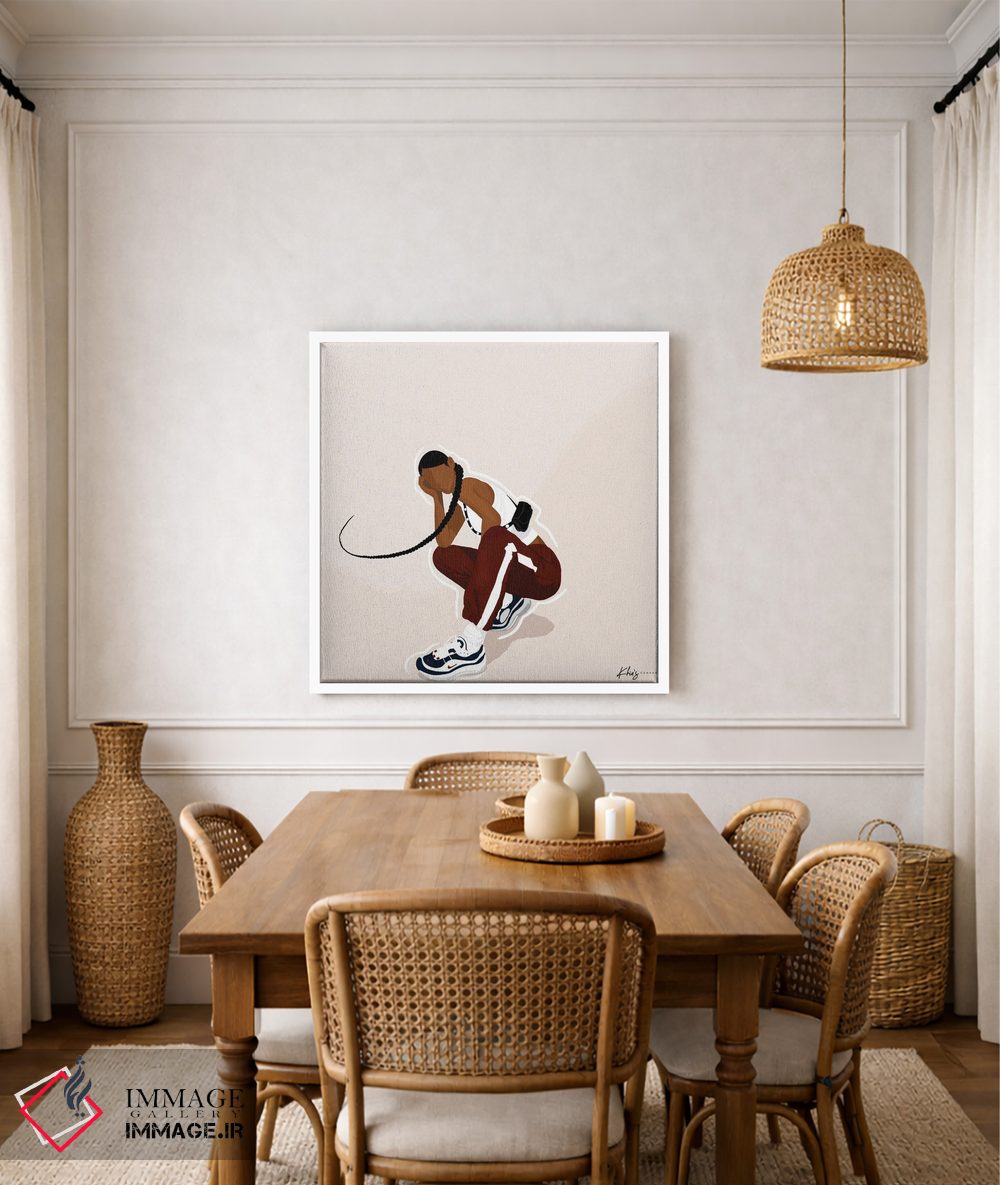 تابلو دکوراتیو ضربه شلاقی اثر خیا ای - D5W