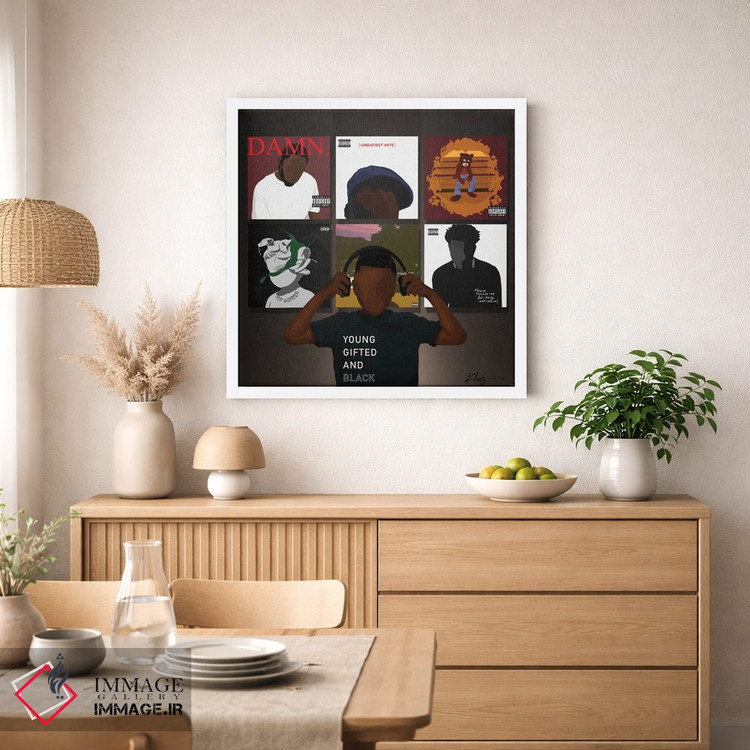 تابلو دکوراتیو قدرت موسیقی اثر خیا ای - D1W