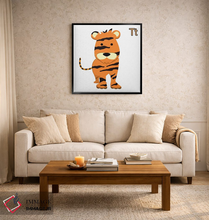 تابلو دکوراتیو T برای ببر اثر فایو بای فایو کالکتیو - D2B