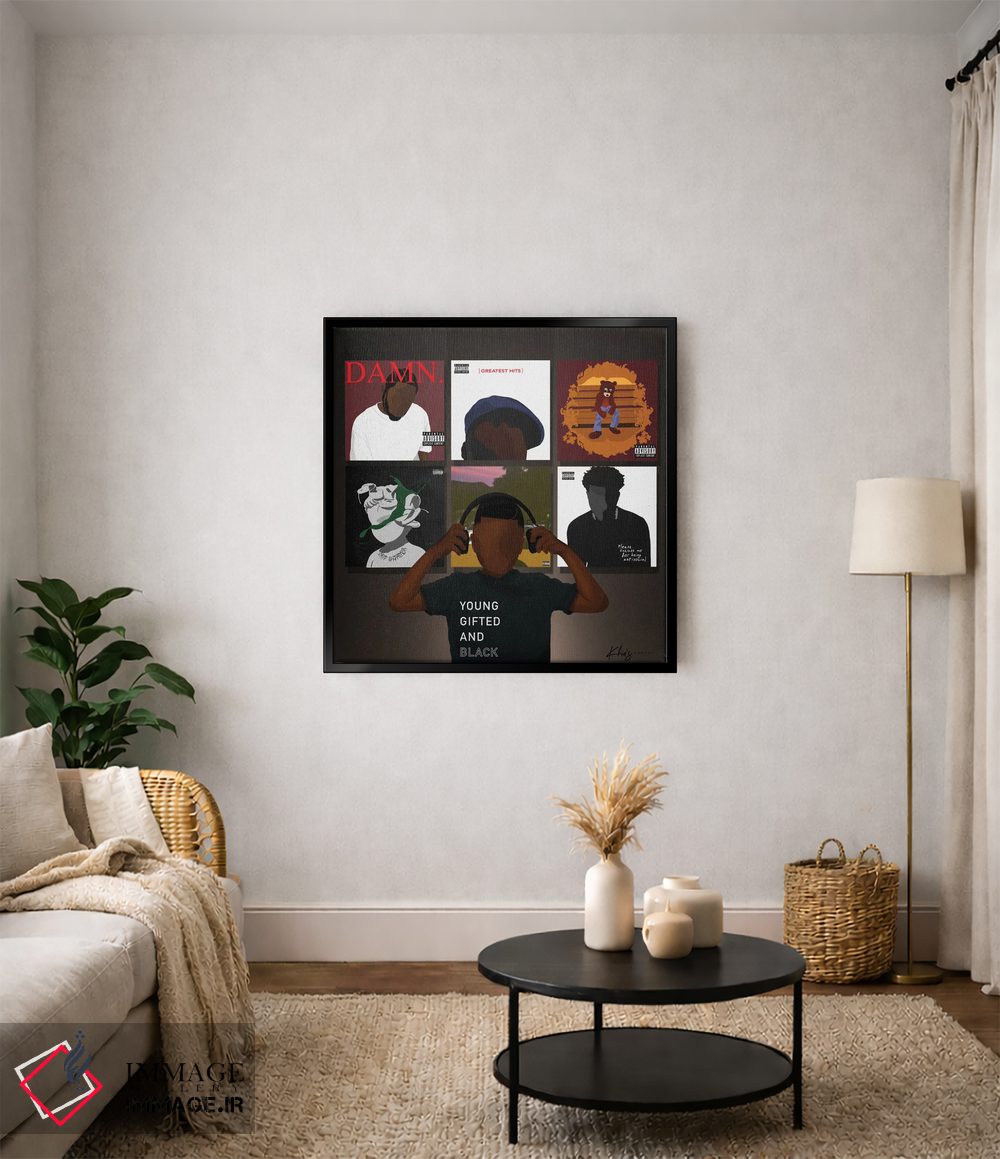 تابلو دکوراتیو قدرت موسیقی اثر خیا ای - D2B