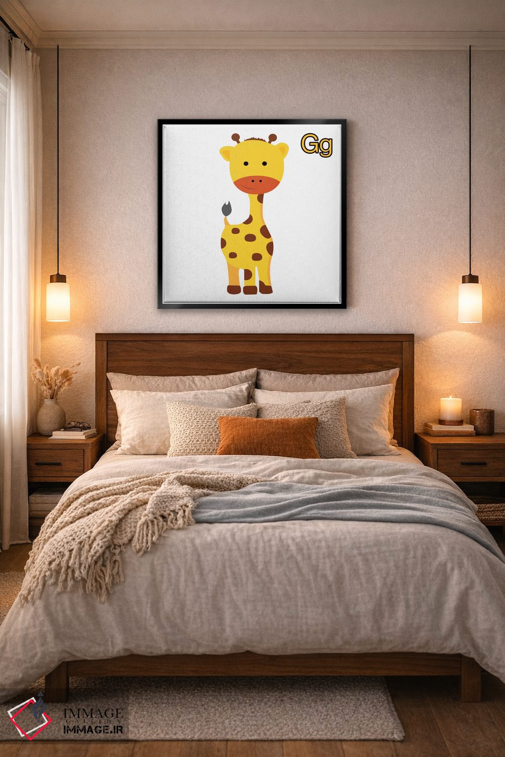 تابلو دکوراتیو G برای زرافه اثر فایو بای فایو کالکتیو - D6B