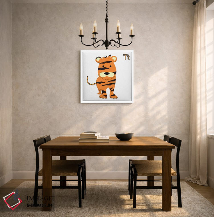 تابلو دکوراتیو T برای ببر اثر فایو بای فایو کالکتیو - D4W