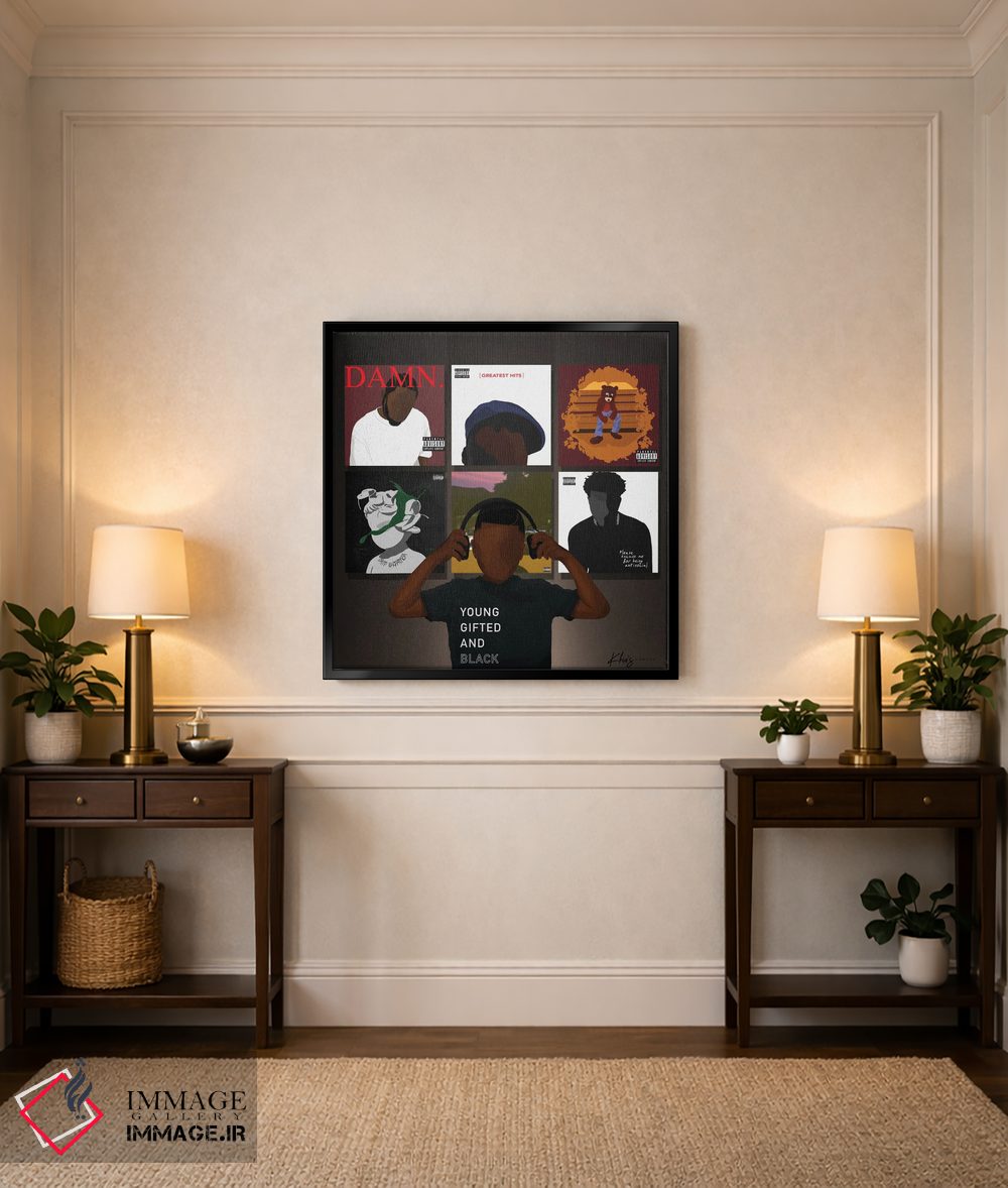 تابلو دکوراتیو قدرت موسیقی اثر خیا ای - D6B