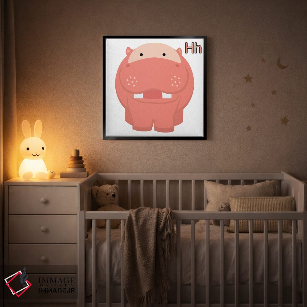 تابلو دکوراتیو H برای اسب آبی اثر فایو بای فایو کالکتیو - D4B