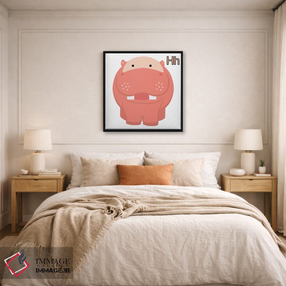 تابلو دکوراتیو H برای اسب آبی اثر فایو بای فایو کالکتیو - D6B