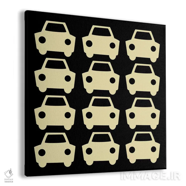 تابلو دکوراتیو ماشین های بیپ بیپ اثر فایو بای فایو کالکتیو - نمای پرسپکتیو محصول