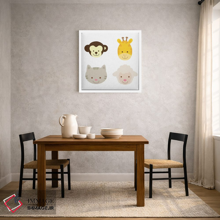 تابلو دکوراتیو مزرعه حیوانات ۳ اثر فایو بای فایو کالکتیو - D3W