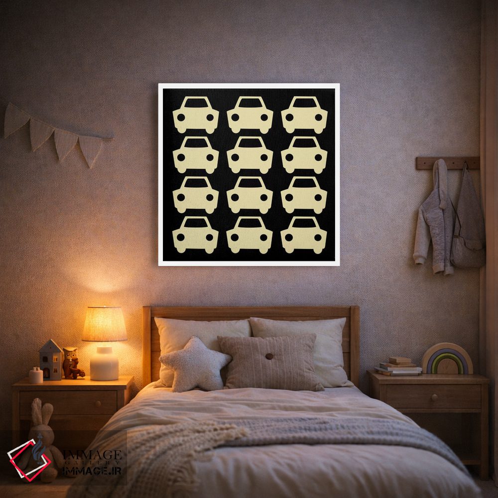 تابلو دکوراتیو ماشین های بیپ بیپ اثر فایو بای فایو کالکتیو - D1W