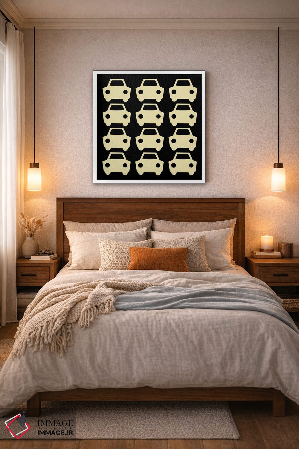 تابلو دکوراتیو ماشین های بیپ بیپ اثر فایو بای فایو کالکتیو - D5W