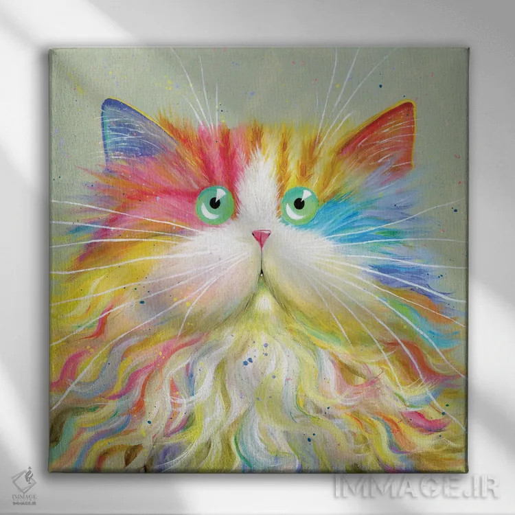 تابلو دکوراتیو موستا چو اثر کیم هاسکینز - نمای روبهرو روی دیوار