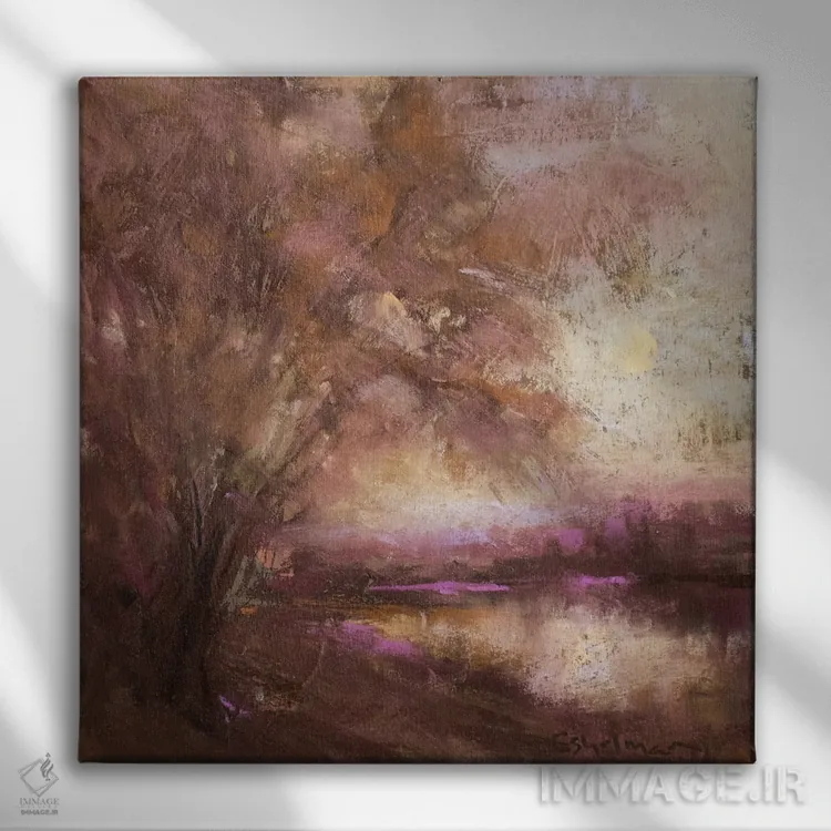 تابلو دکوراتیو عصر اثر کیم اشلمن - نمای روبهرو روی دیوار