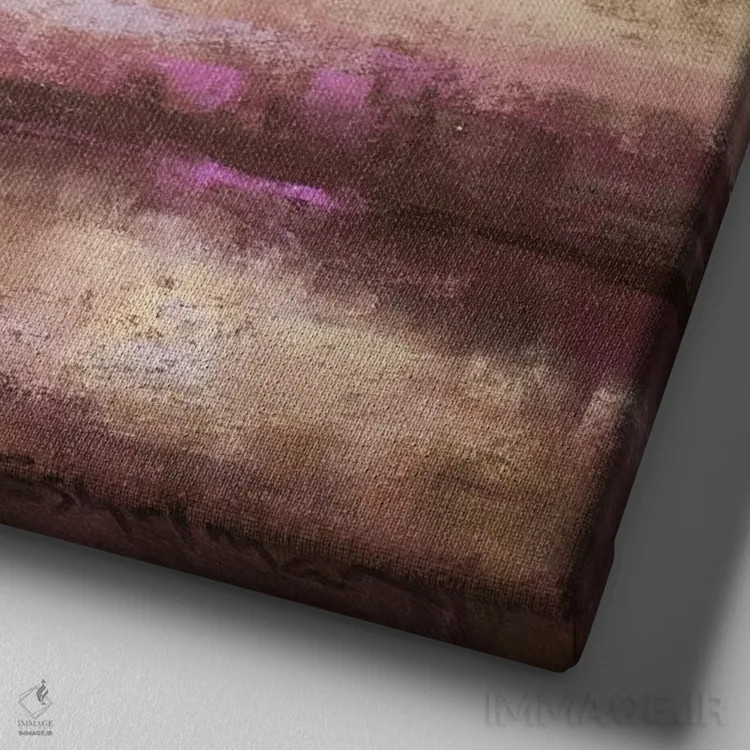 تابلو دکوراتیو عصر اثر کیم اشلمن - نمای نزدیک بافت بوم