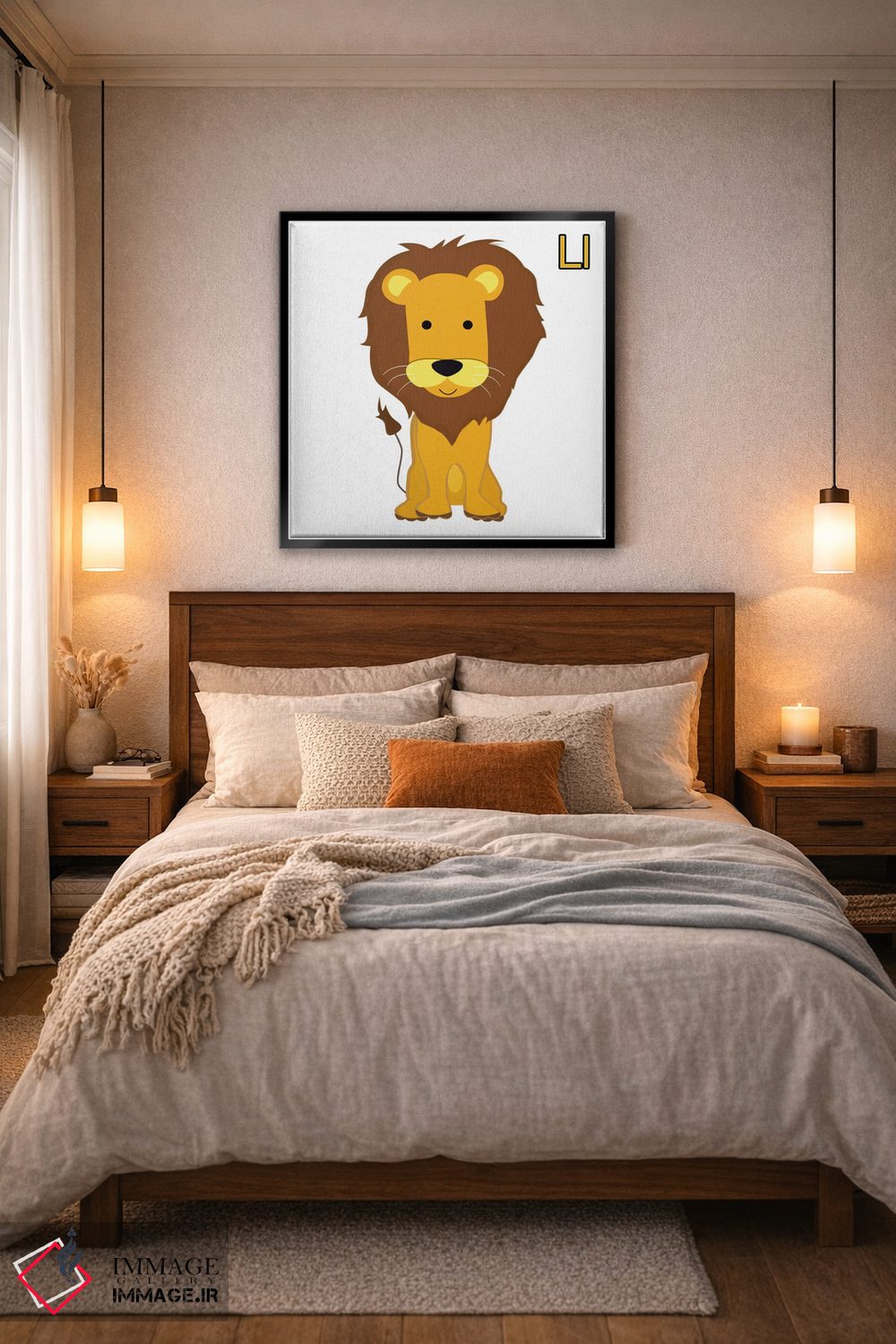 تابلو دکوراتیو L برای شیر اثر فایو بای فایو کالکتیو - D6B