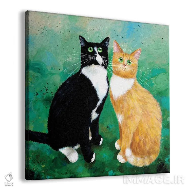 تابلو دکوراتیو مایلو و آرچی اثر کیم هاسکینز - نمای پرسپکتیو محصول