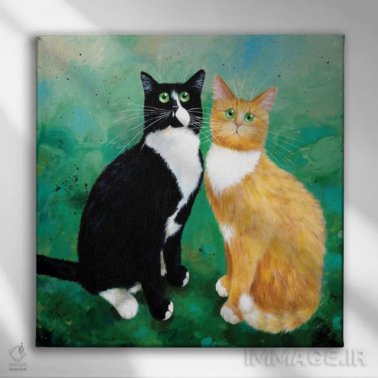 تابلو دکوراتیو مایلو و آرچی اثر کیم هاسکینز - نمای روبهرو روی دیوار