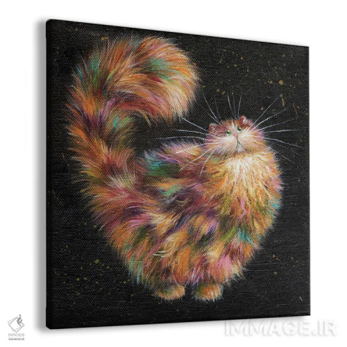 تابلو دکوراتیو پوفت اثر کیم هاسکینز - نمای پرسپکتیو محصول