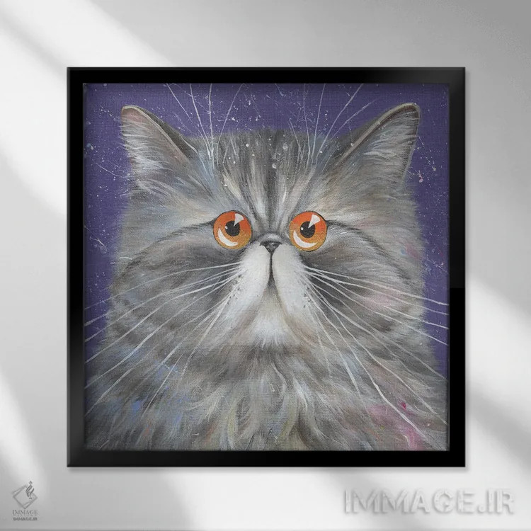 تابلو دکوراتیو سالی اثر کیم هاسکینز - نمای قابدار مشکی