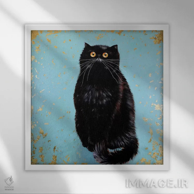 تابلو دکوراتیو هندریکس اثر کیم هاسکینز - نمای قابدار سفید