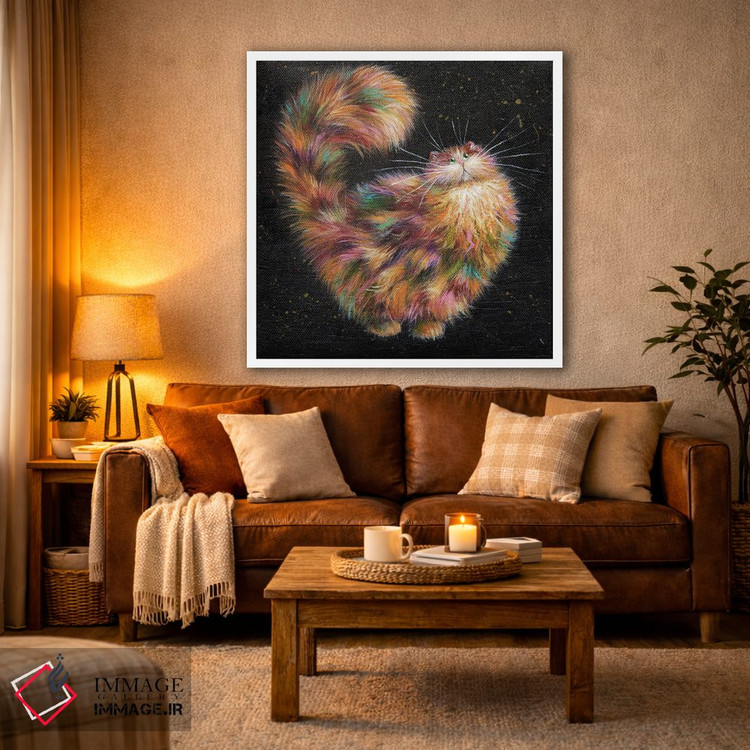 تابلو دکوراتیو پوفت اثر کیم هاسکینز - D4W