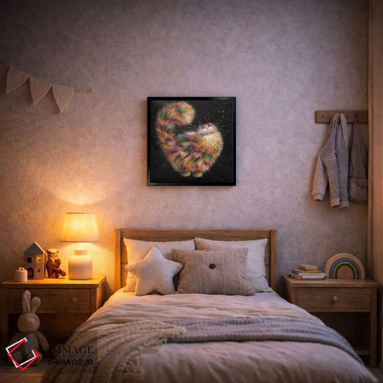 تابلو دکوراتیو پوفت اثر کیم هاسکینز - D6B