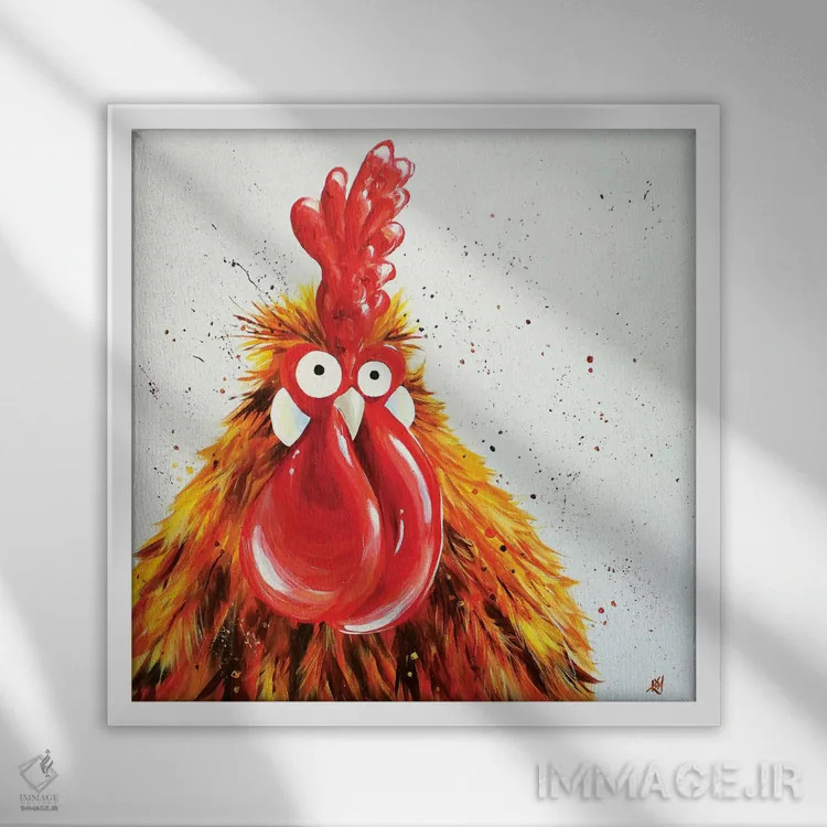 تابلو دکوراتیو فرناندو اثر کیم هاسکینز - نمای قابدار سفید