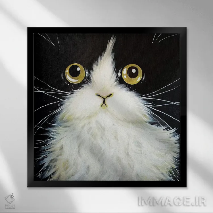 تابلو دکوراتیو گاتولا اثر کیم هاسکینز - نمای قابدار مشکی