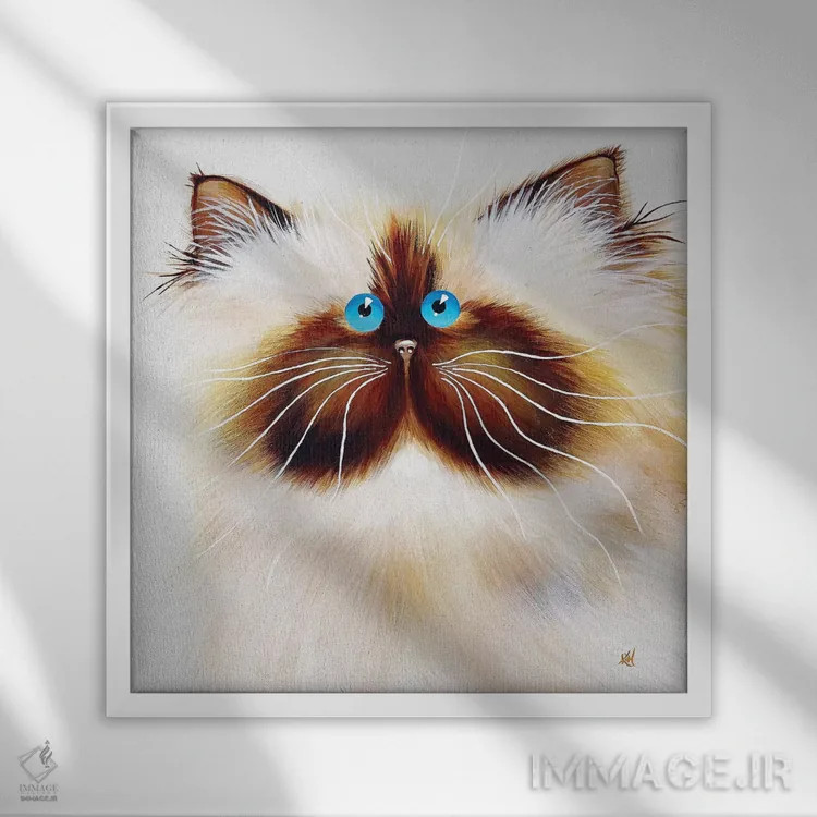 تابلو دکوراتیو گرترود اثر کیم هاسکینز - نمای قابدار سفید