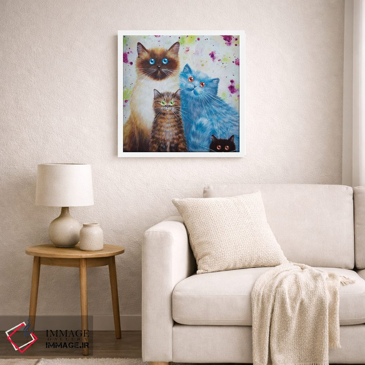 تابلو دکوراتیو هری، ویلیام، کوکو و پنی اثر کیم هاسکینز - D5W