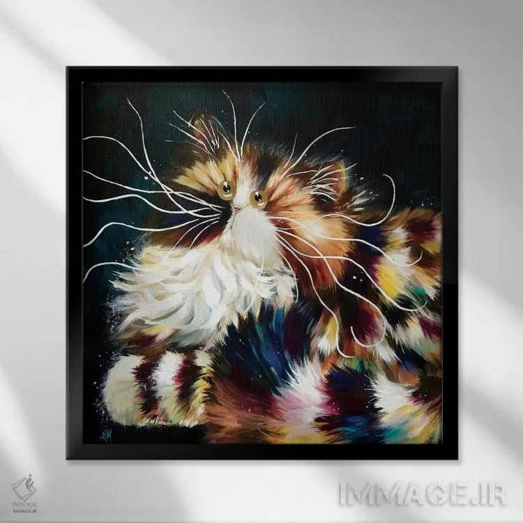 تابلو دکوراتیو هورتنس اثر کیم هاسکینز - نمای قابدار مشکی