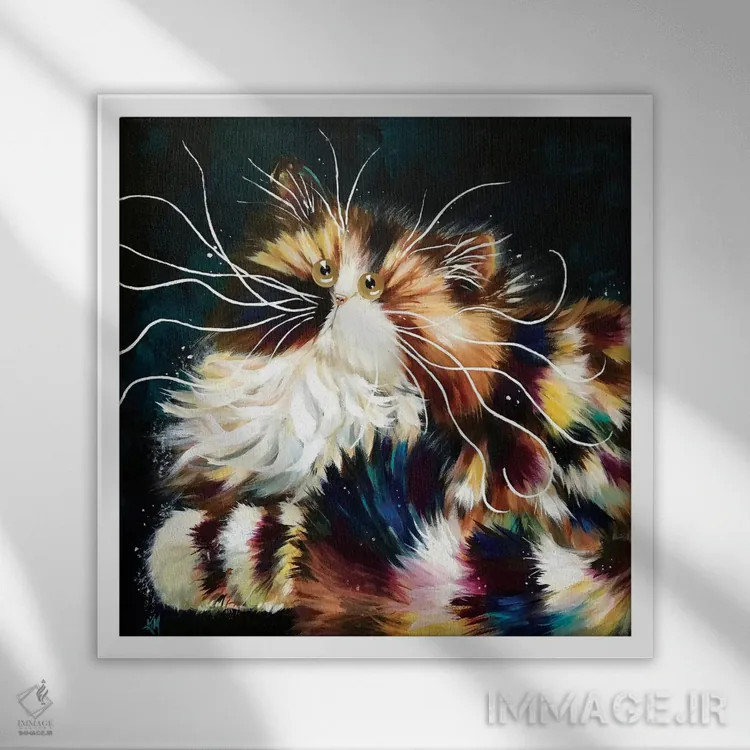 تابلو دکوراتیو هورتنس اثر کیم هاسکینز - نمای قابدار سفید