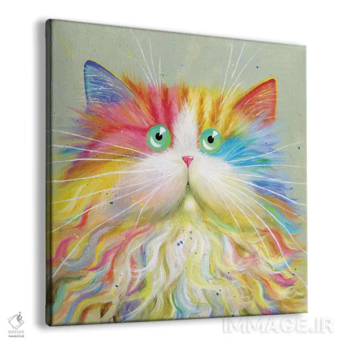 تابلو دکوراتیو موستاشو اثر کیم هاسکینز - نمای پرسپکتیو محصول