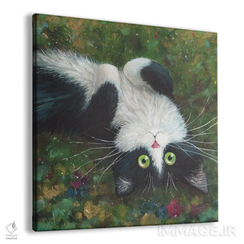 تابلو دکوراتیو شکم پشمالو اثر کیم هاسکینز - نمای پرسپکتیو محصول