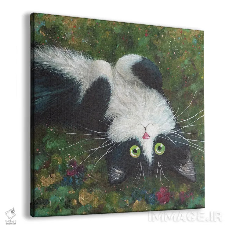 تابلو دکوراتیو شکم پشمالو اثر کیم هاسکینز - نمای پرسپکتیو محصول