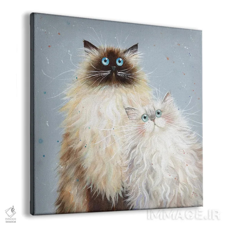 تابلو دکوراتیو سابرینا و سوفی اثر کیم هاسکینز - نمای پرسپکتیو محصول