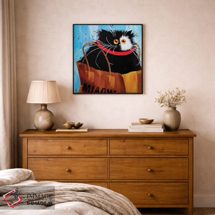 تابلو دکوراتیو کیسه میو اثر کیم هاسکینز - D1B