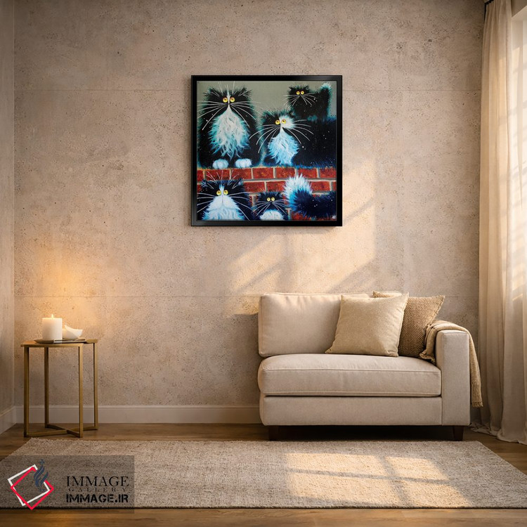 تابلو دکوراتیو دیوار مخصوص گربه ها اثر کیم هاسکینز - D4B